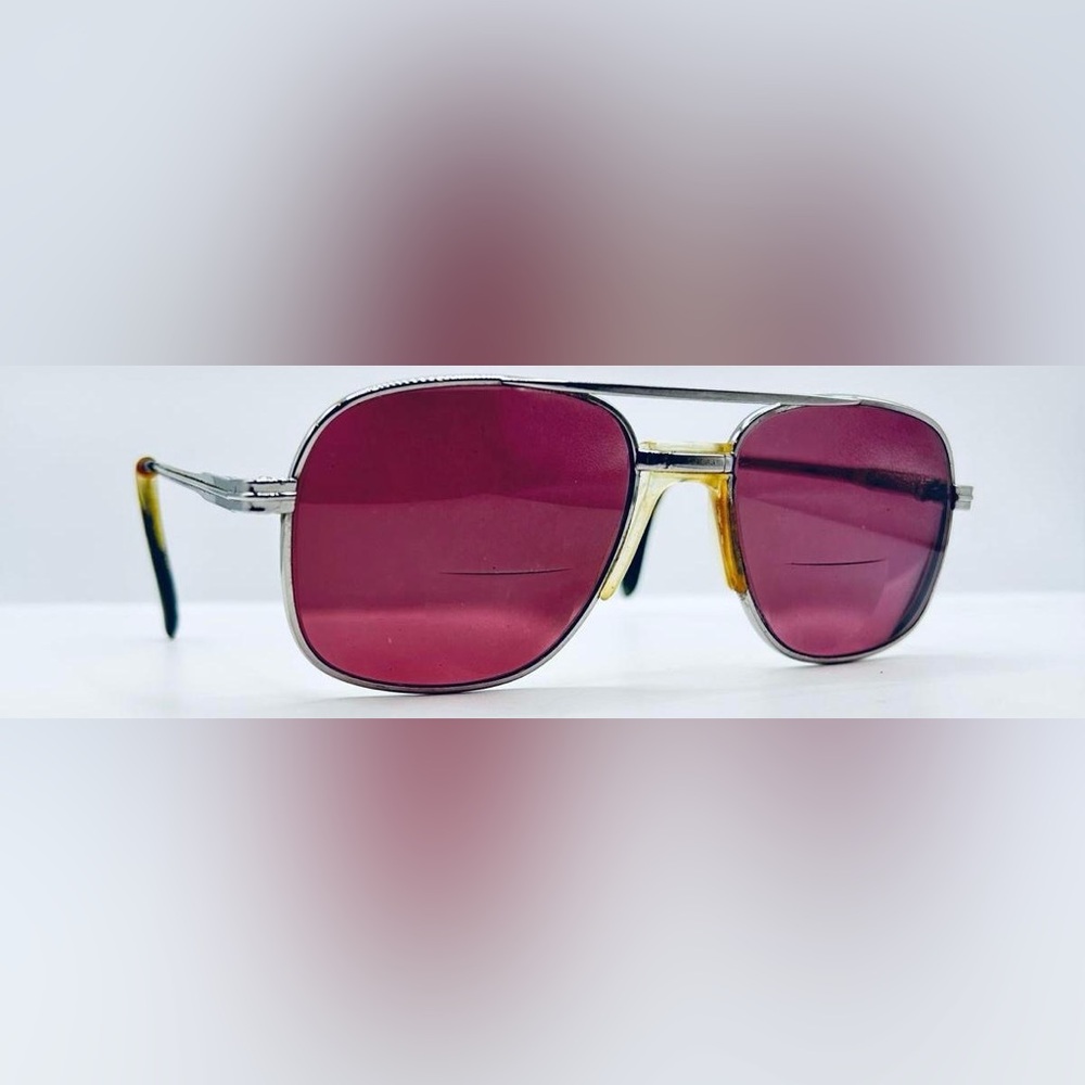 Vintage Kenmark Flex-3 Gunmetal Pilot Sunglasses Frames Only